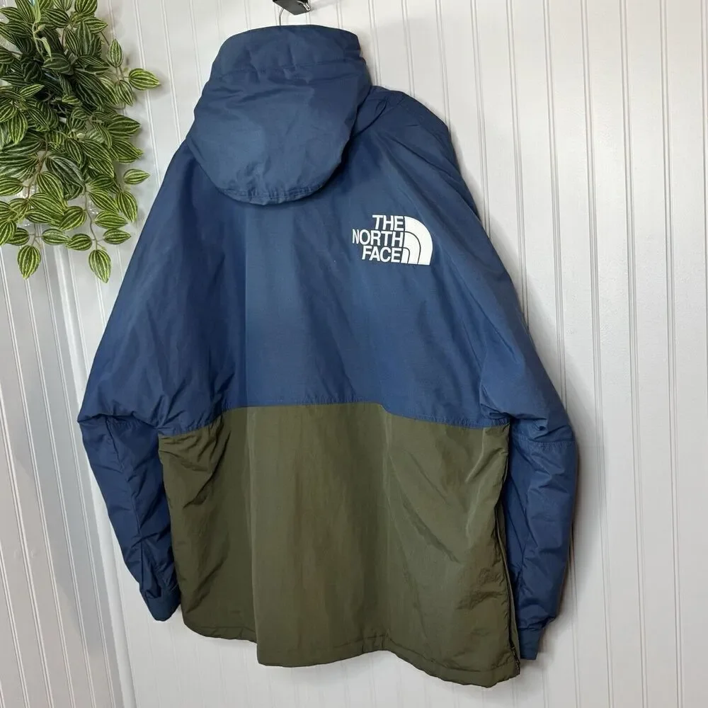 The North Face Men Sz 2XL '78 Low-Fi Hi-TEK WaterProof Windjammer Jacket Blue Gr